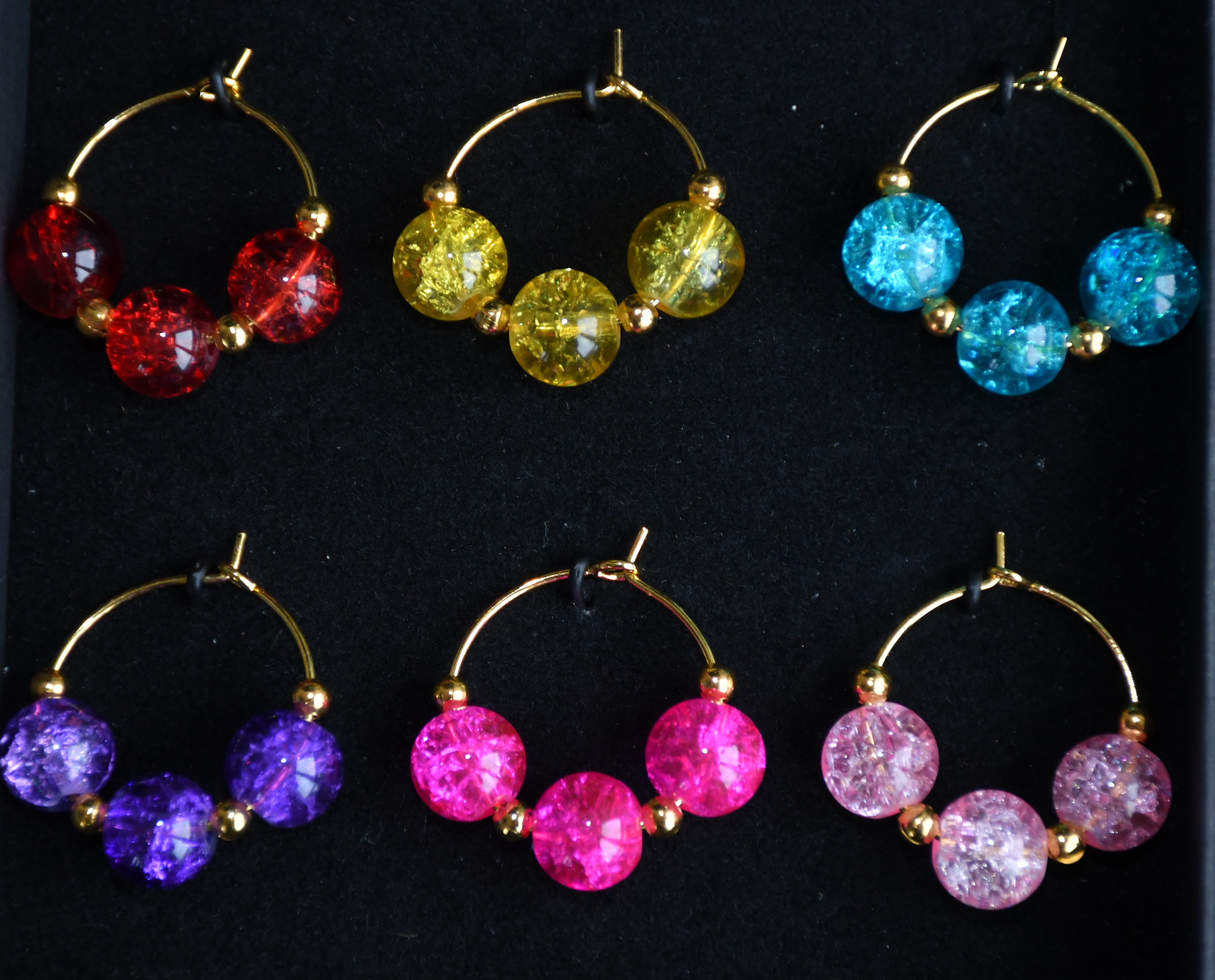 Nr 6: Krystal glasperler i guld - 120kr